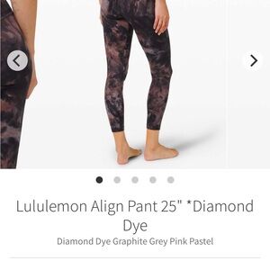 Lululemon Diamond Dye Align Pants